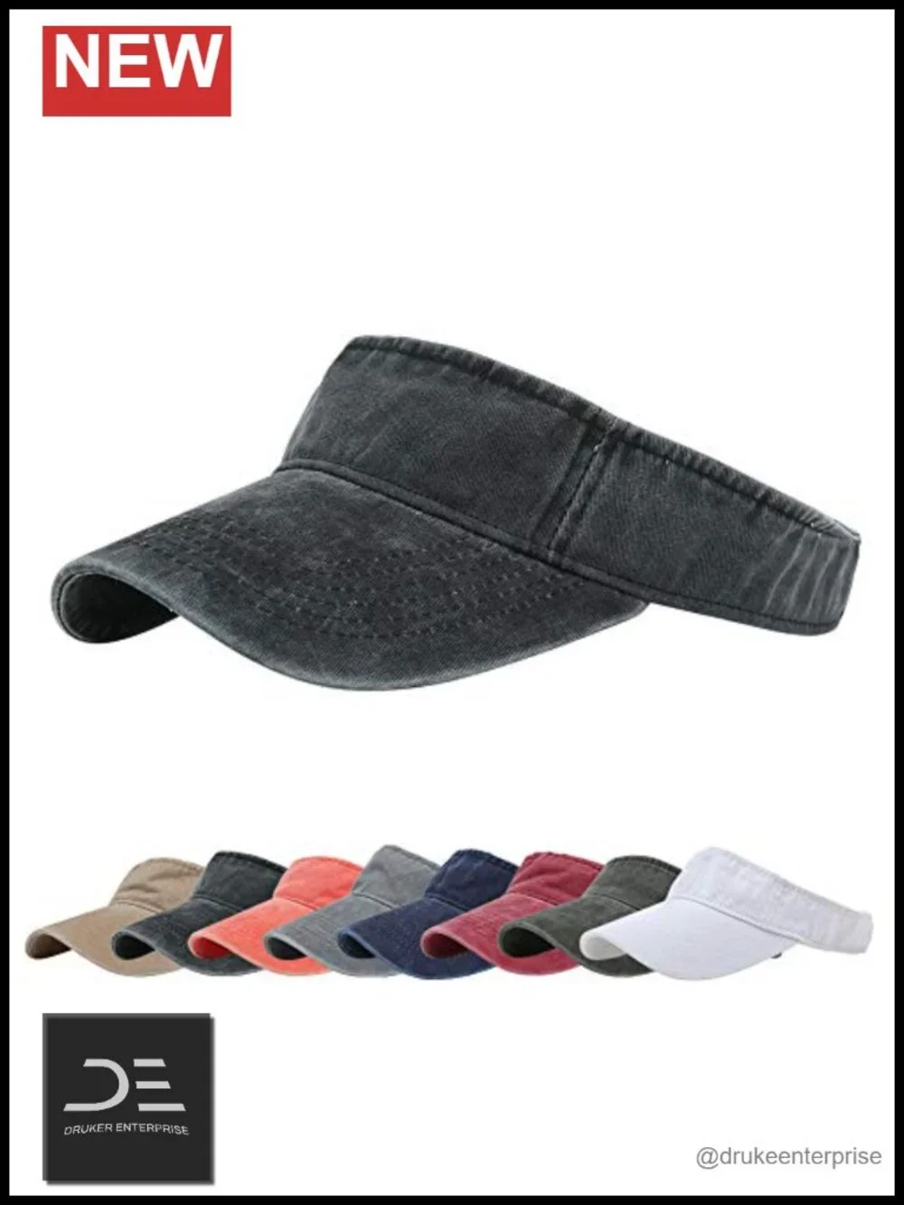 Adjustable Cotton Sport Sun Visor Hat for Outdoor Activities